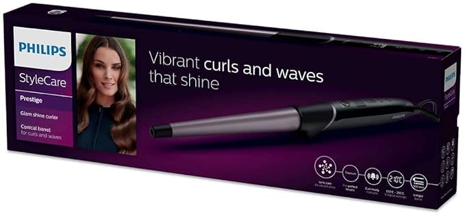 Philips Glam Shine Curler Titanium Barrel Ionic 210°C